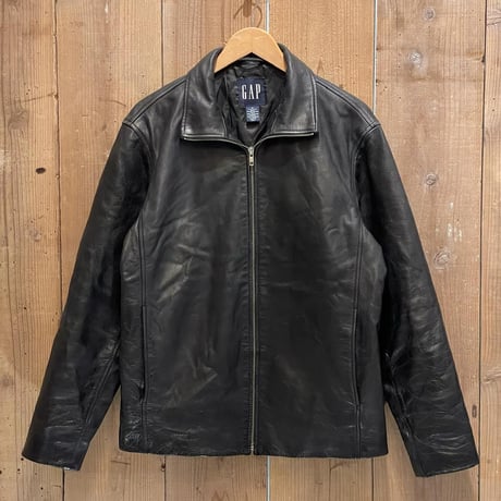 00’s GAP Stand Collar Leather Jacket