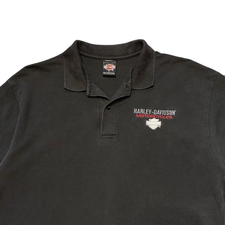 90's- HARLEY-DAVIDSON Cotton Polo Shirt