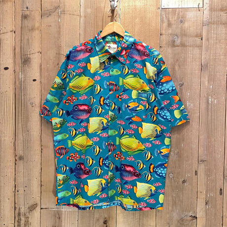 00’s KILIBWI Fish Pattern Cotton Shirt