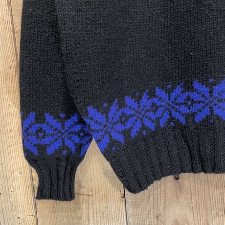 80s- CATTIVO Shetland Wool Fair Isle Sweater