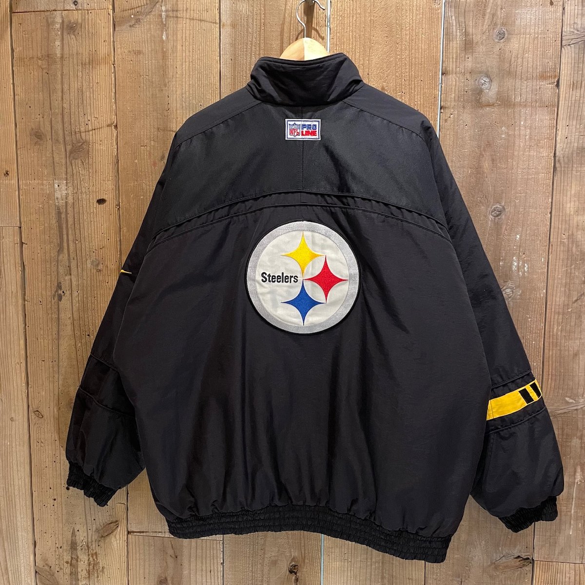 90's NIKE Pittsburgh Steelers Padded Nylon Jack