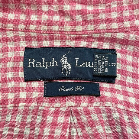00s- Polo Ralph Lauren Linen B.D Shirt