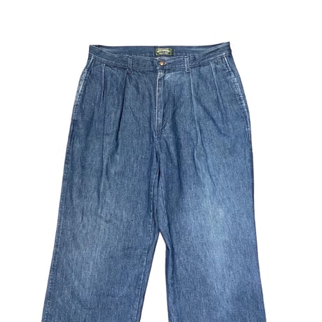 90's POLO COUNTRY Two Tuck Denim Slacks