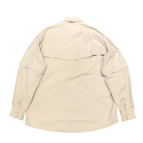 00s- NORTHERN LIGHTS Detachable Sleeve Nylon Shirt