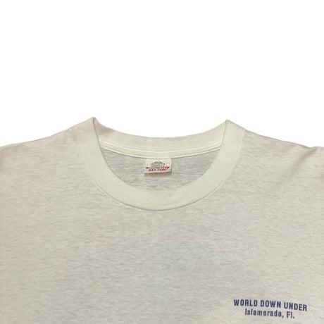 90s BLETON Sport Fishing Pocket T-Shirt