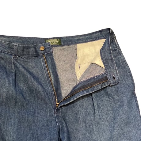 90's POLO COUNTRY Two Tuck Denim Slacks