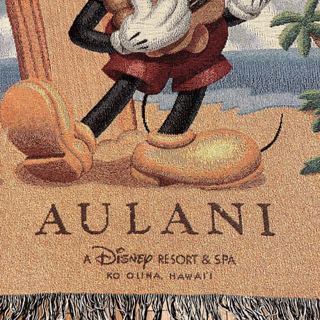 AULANI DISNEY RESORT Mickey Mouse Cotton/Acrylic Blanket