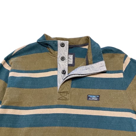 00s- L.L.Bean Striped  Cotton Shirt