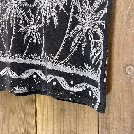 90s LAGUNA Palm tree ALL OVER Print T-Shirt