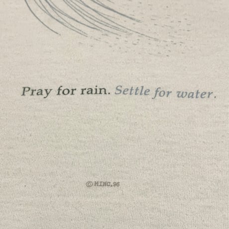 90s FRUIT OF THE LOOM Pray for rain L/S T-Shirt