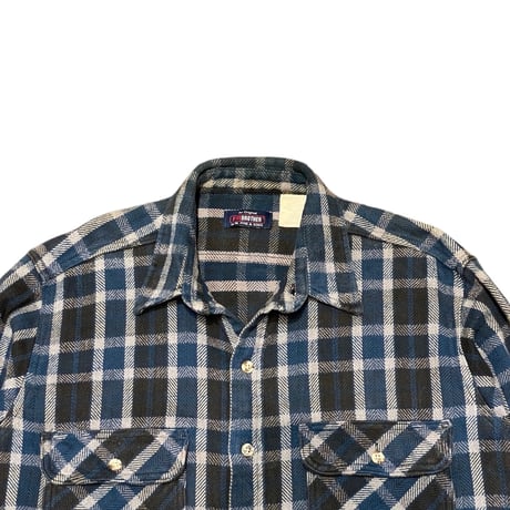 00s- FIVE BROTHER Heavyweight Flannel Shirt