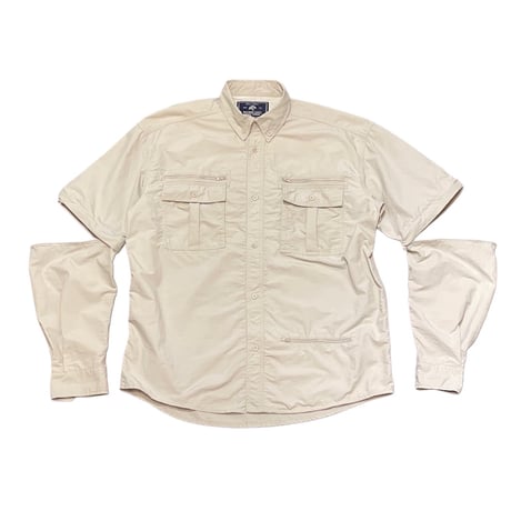 00s- NORTHERN LIGHTS Detachable Sleeve Nylon Shirt