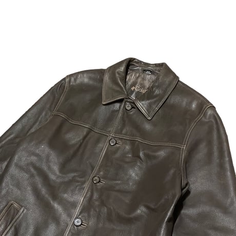 Columbia Leather Car Coat M