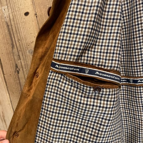 Aquascutum Wool Lined Suede Half Coat