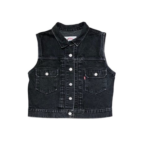 90s Levi’s 77599-0260 Black Denim Vest