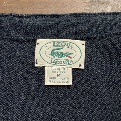 90’s IZOD LACOSTE Acrylic Knit Cardigan