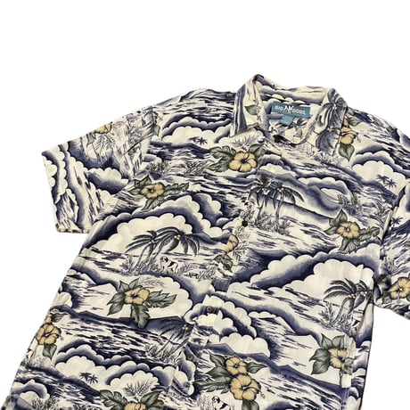 00s- BIG DOGS Rayon Aloha Shirt