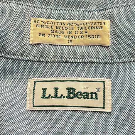 90s L.L.Bean Cotton/Poly B.D Shirt