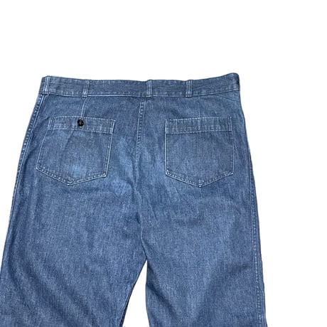 80s- U.S. NAVY Utility Denim Trousers W36