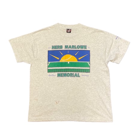 90's FRUIT OF THE LOOM Tennis Print T-Shirt
