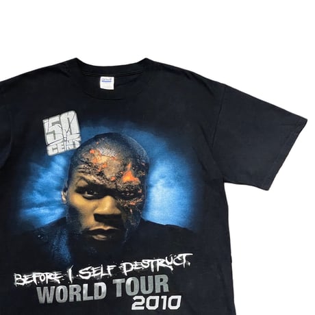 2010's anvil 50CENT BEFORE I SELF DESTRUCT TOUR T-SHIRT