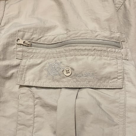 00s- NORTHERN LIGHTS Detachable Sleeve Nylon Shirt