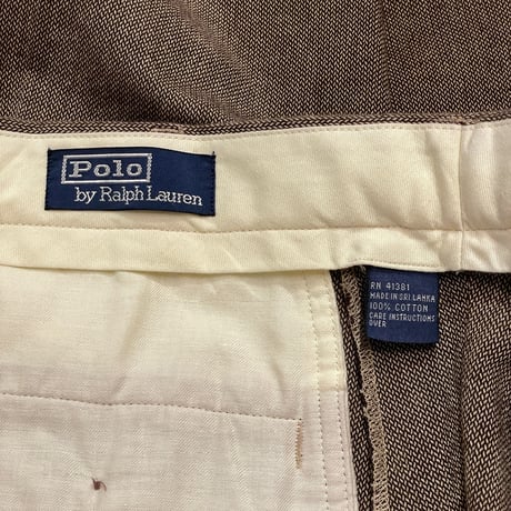 90s Polo Ralph Lauren Cotton Slacks W36