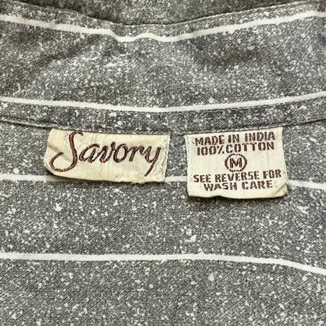 90s Savory Cotton Print Shirt
