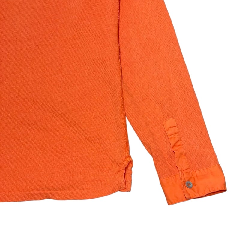 90s- Polo Ralph Lauren Henry Neck Waffle Shirt