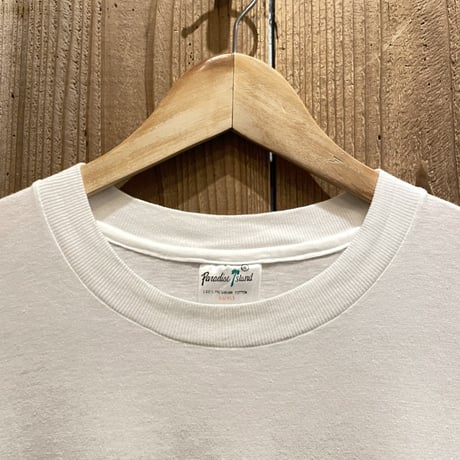 80s- Paradise Island Message Bird Print T-Shirt