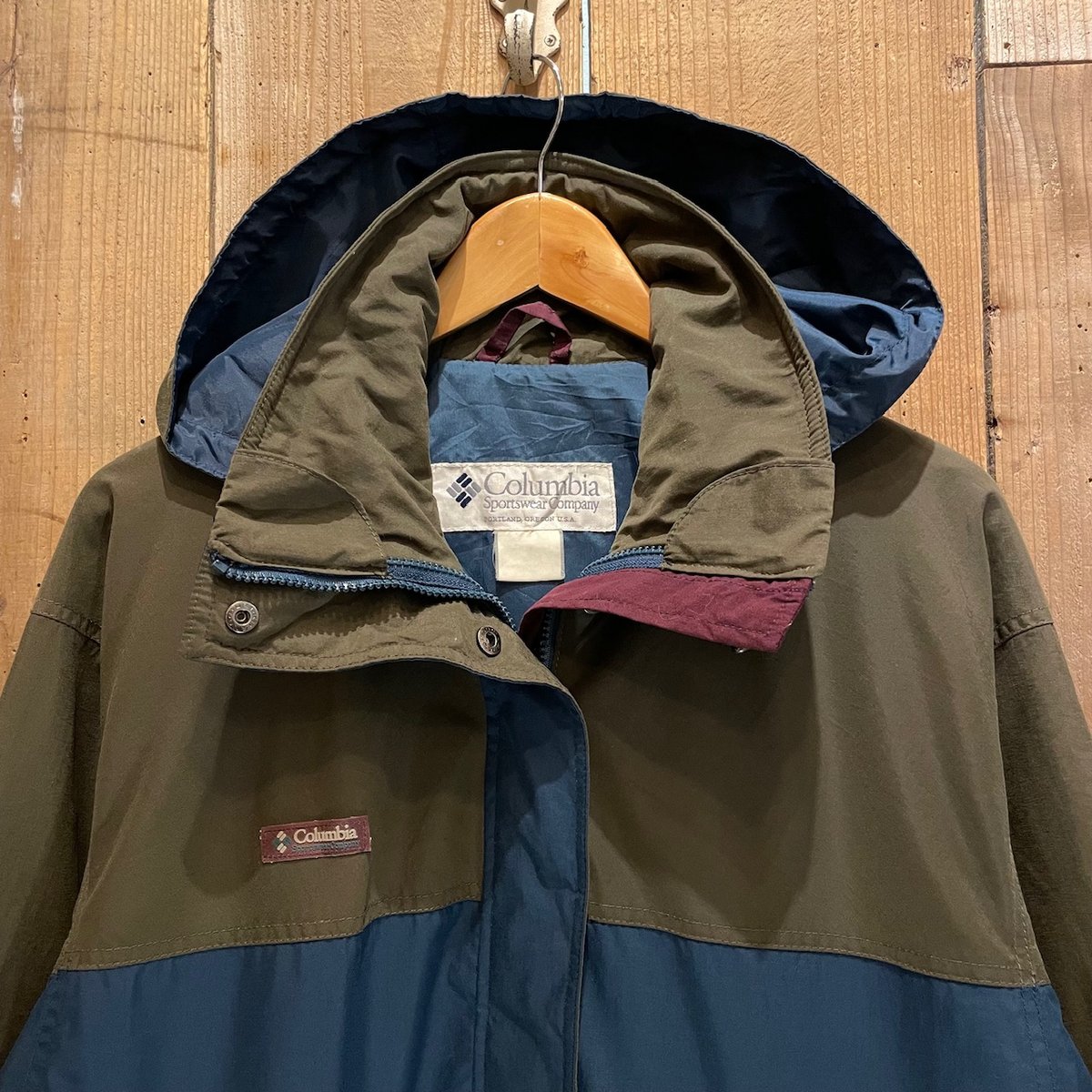 90's Columbia × L.L.Bean Hooded Nylon Jacket | ...