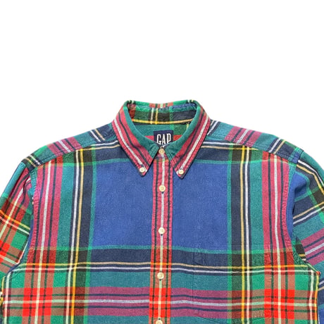 90s GAP Cotton Plaid Shirt