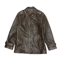 Columbia Leather Car Coat M