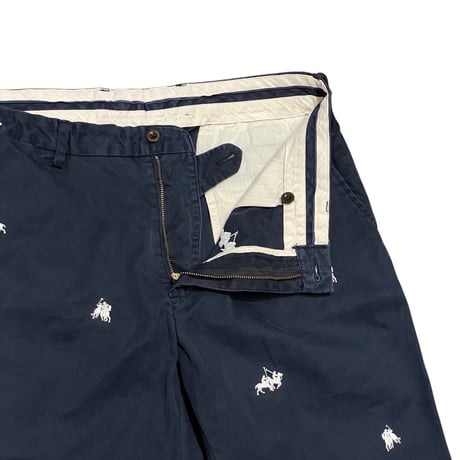 Polo Ralph Lauren Embroidered Cotton Shorts NAVY