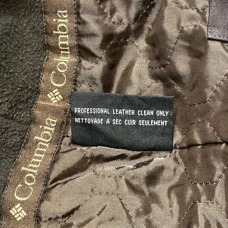 Columbia Leather Car Coat M