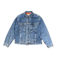 80s GAP Flannel Lined Trucker Jacket