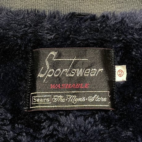 70s Sears Boa Lined Nylon Jacket