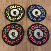 DISCO SATURDAY NIGHT 70's Vintage Record Patch