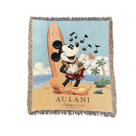 AULANI DISNEY RESORT Mickey Mouse Cotton/Acrylic Blanket