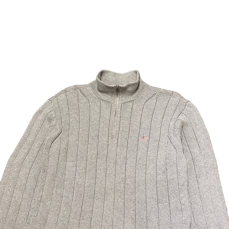90s POLO JEANS CO. Quarter Zip Cotton Sweater