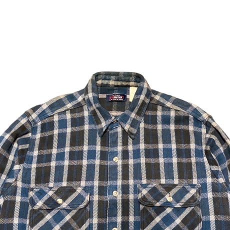 00s- FIVE BROTHER Heavyweight Flannel Shirt