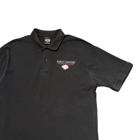 90's- HARLEY-DAVIDSON Cotton Polo Shirt