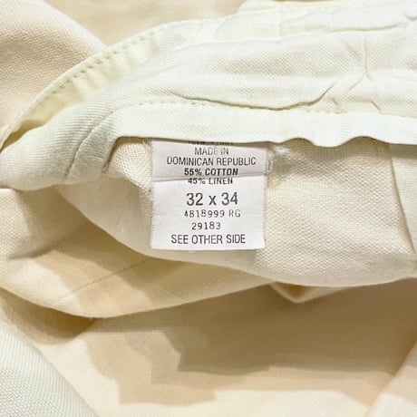 90s Polo Ralph Lauren Cotton/Linen Two Tuck Slacks