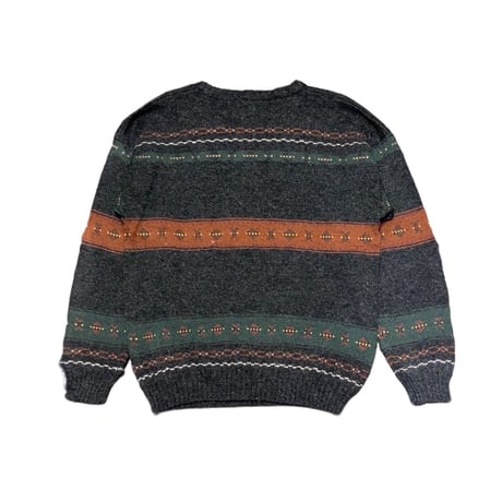 80s- Woolrich Duck Pattern Wool Sweater
