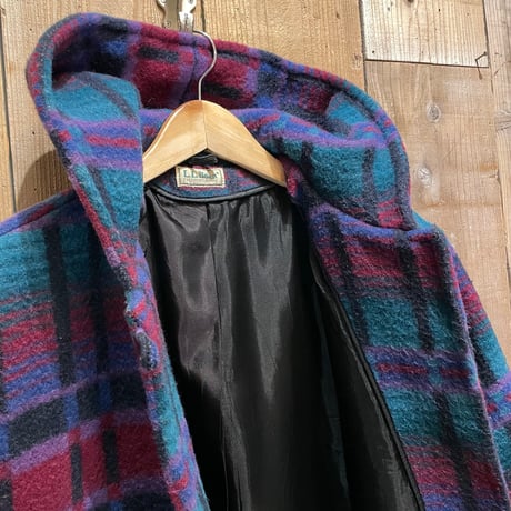 80’s~ L.L.Bean Hooded Wool Coat
