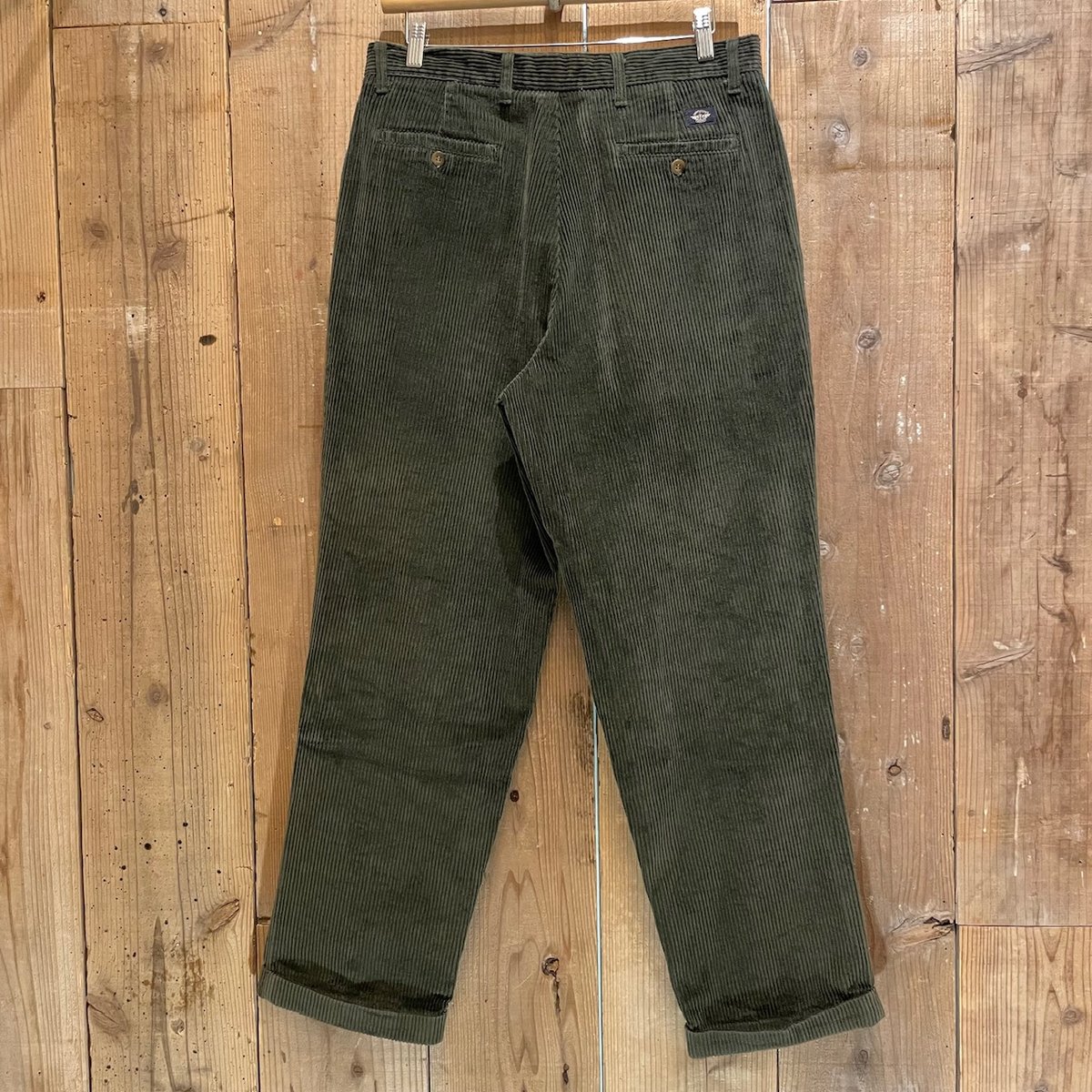 cantate Two 吹っ飛び Tuck Corduroy Pants
