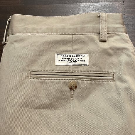 00's- Polo Ralph Lauren “Tyler” Chino Shorts BEIGE