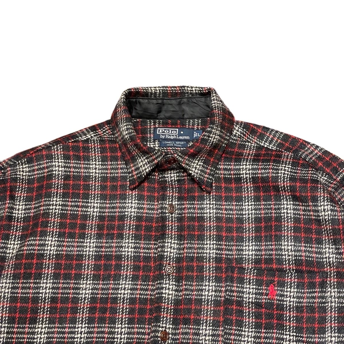 90s Polo Ralph Lauren “LOWELL SPORT” Wool Shirt