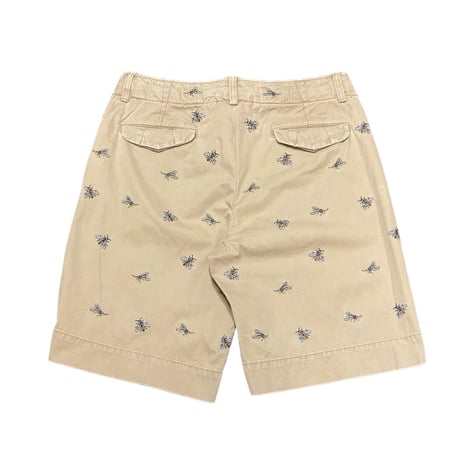 Polo Ralph Lauren Embroidered Cotton Shorts beige