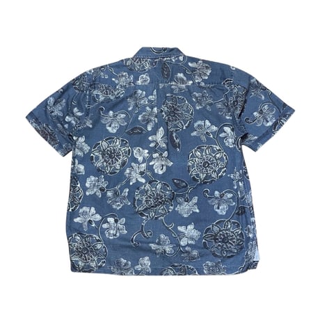 00s- Tommy Hilfiger Linen/Cotton Hawaiian Shirt